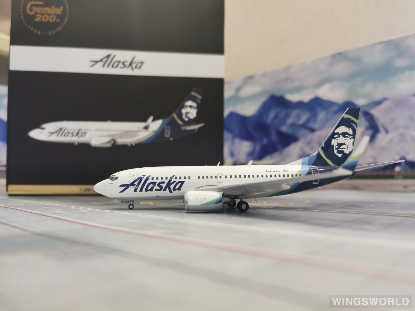 Gemini 1/200 B737-700BDSF アラスカ航空 フラップダウン
