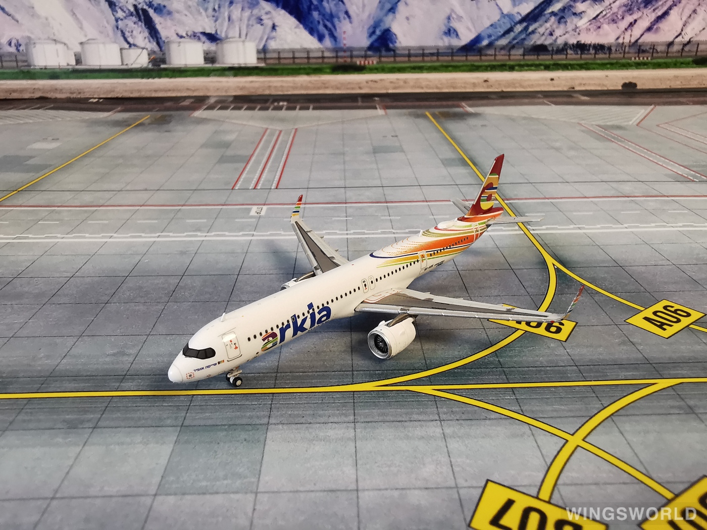 JC Wings 1:400 XX4450 Arkia 以色列国内航空 Airbus A321neo 4X-AGK