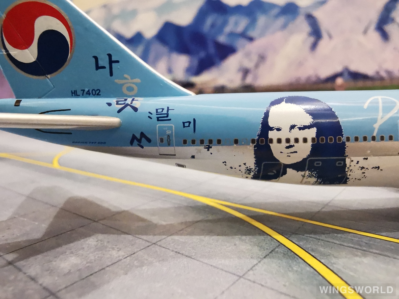 Jet-X 1:400 JX470 Korean Air 大韩航空 Boeing 747-400 HL7402