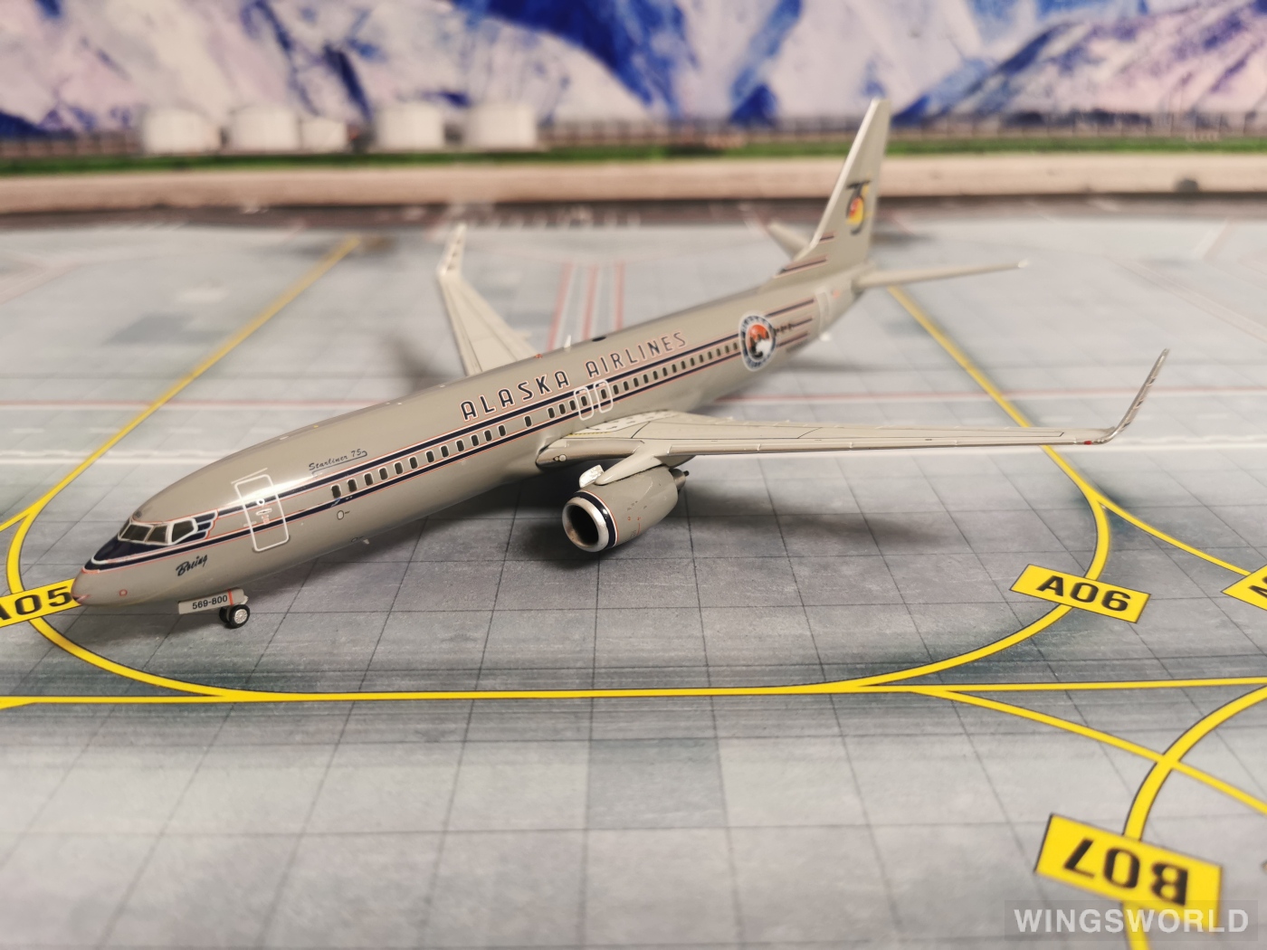 Geminijets 1:200 G2ASA059 Alaska Airlines 阿拉斯加航空 Boeing 737-800 N569AS