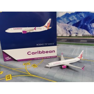 Caribbean Airlines 加勒比海航空 Boeing 737 MAX 8 9Y-CAL  GJBWA2121 Geminijets 1:400