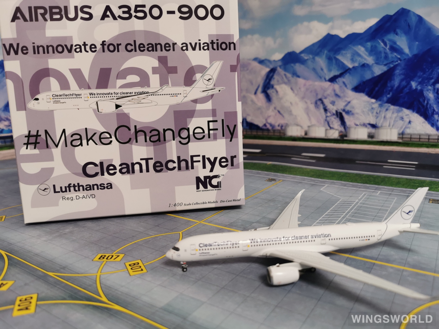 NGmodels 1:400 NG39040 Lufthansa 汉莎航空 Airbus A350-900 D-AIVD
