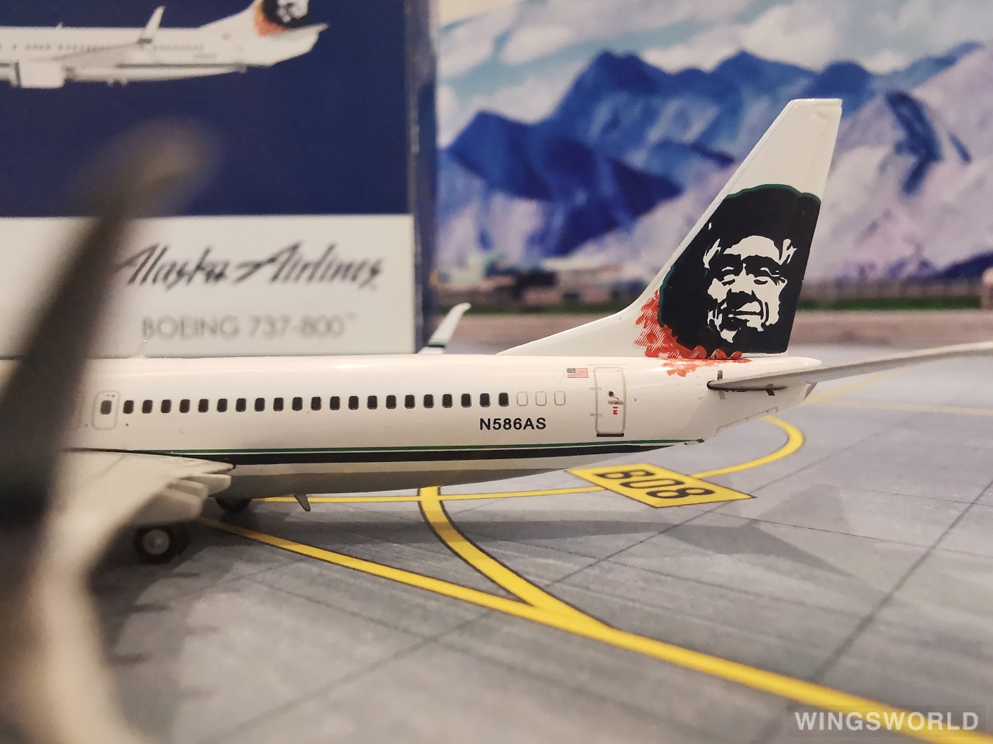 Geminijets 1:400 GJASA1426 Alaska Airlines 阿拉斯加航空 Boeing 737-800 N586AS