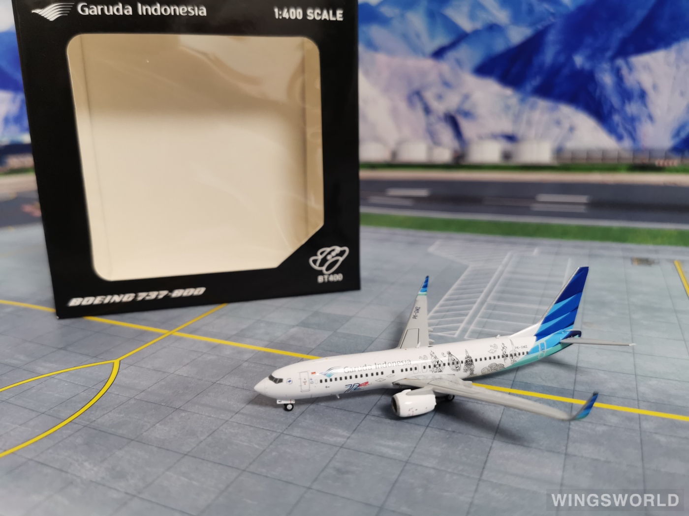 BT400 1:400 BT400-737-8-001 Garuda Indonesia 印度尼西亚鹰航 Boeing 737-800 PK-GMZ