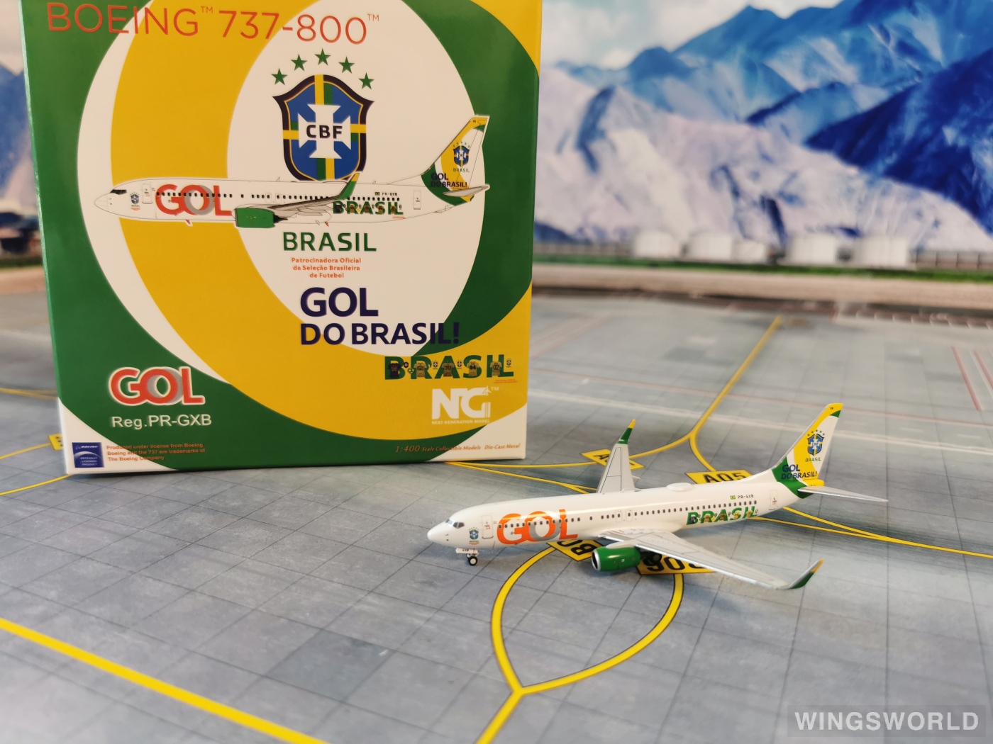 NGmodels 1:400 NG58162 GOL 高尔航空 Boeing 737-800 PR-GXB