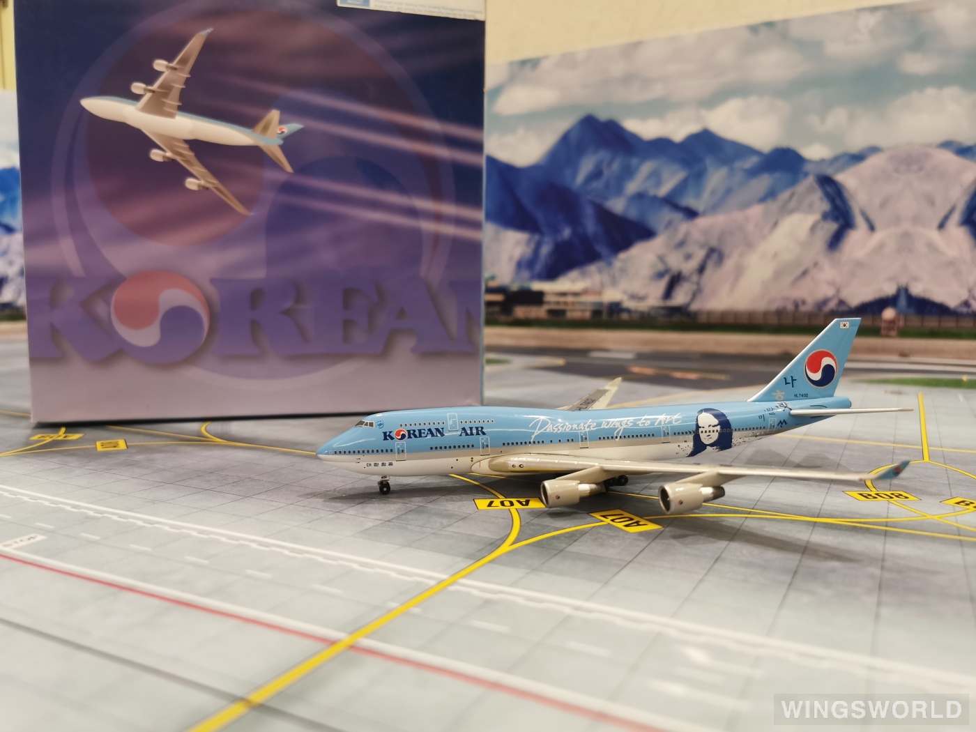 Jet-X 1:400 JX470 Korean Air 大韩航空 Boeing 747-400 HL7402