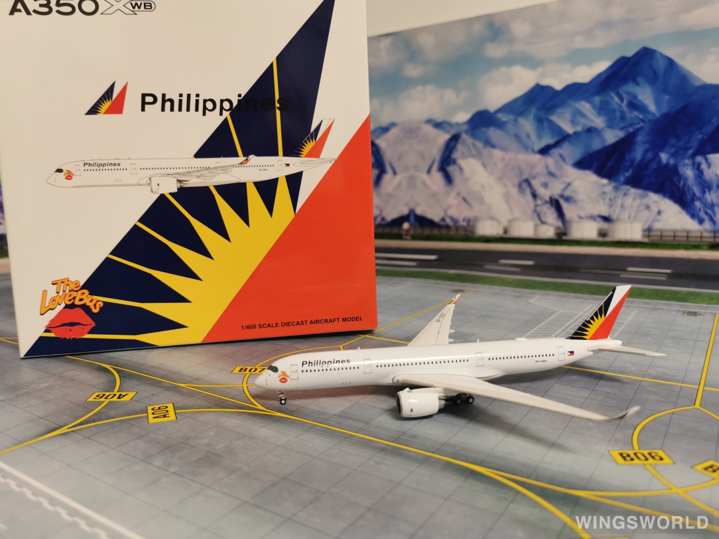 JC Wings 1:400 XX4426 Philippine Airlines 菲律宾航空 Airbus A350-900 RP-C3507