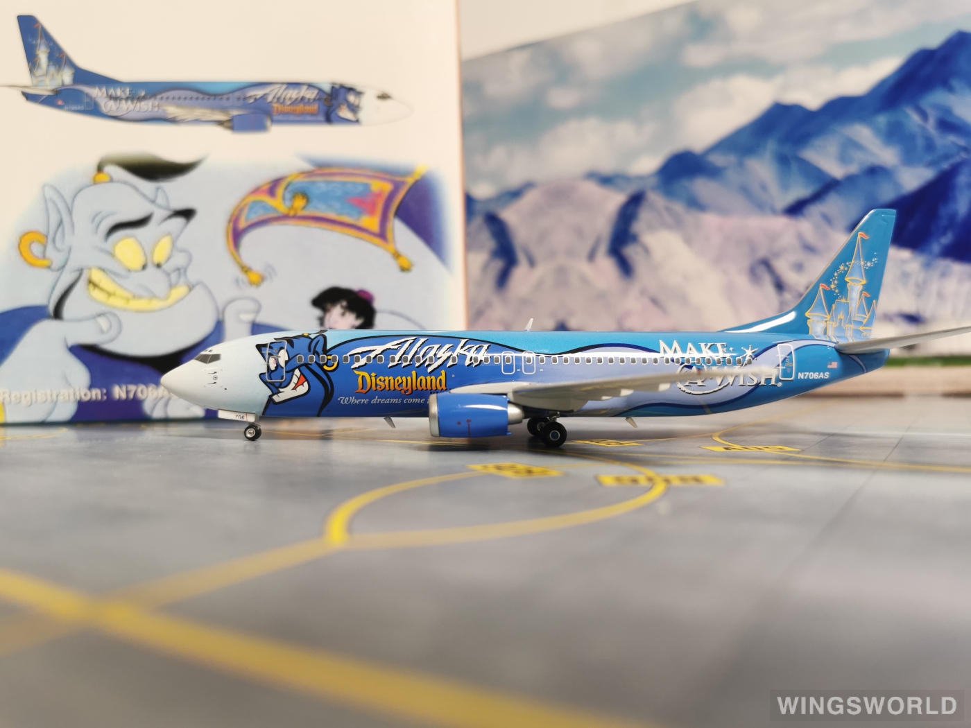 Phoenix 1:200 PH2N706AS Alaska Airlines 阿拉斯加航空 Boeing 737-400 N706AS