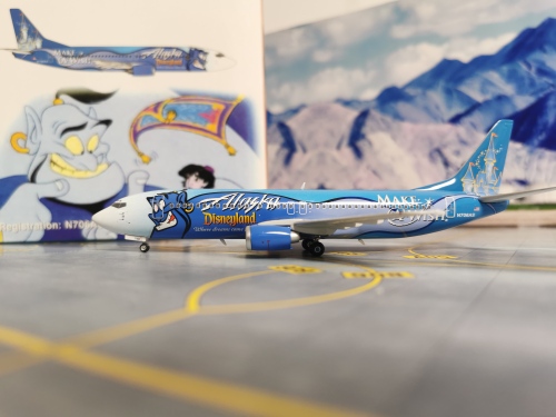 アラスカ航空 アラジン特別塗装機737-400 Make A Wish ジーニー アラスカ航空 アラジン特別塗装機737-400 Make A Wish ジーニー