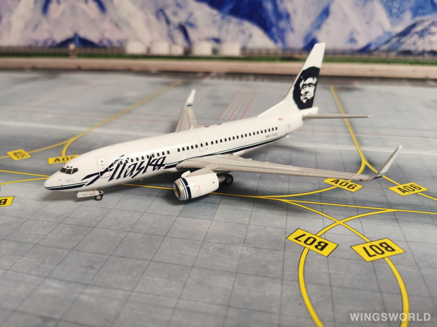 Gemini 1/200 B737-700BDSF アラスカ航空 フラップダウン Gemini 1/200 B737-700BDSF アラスカ航空 フラップダウン