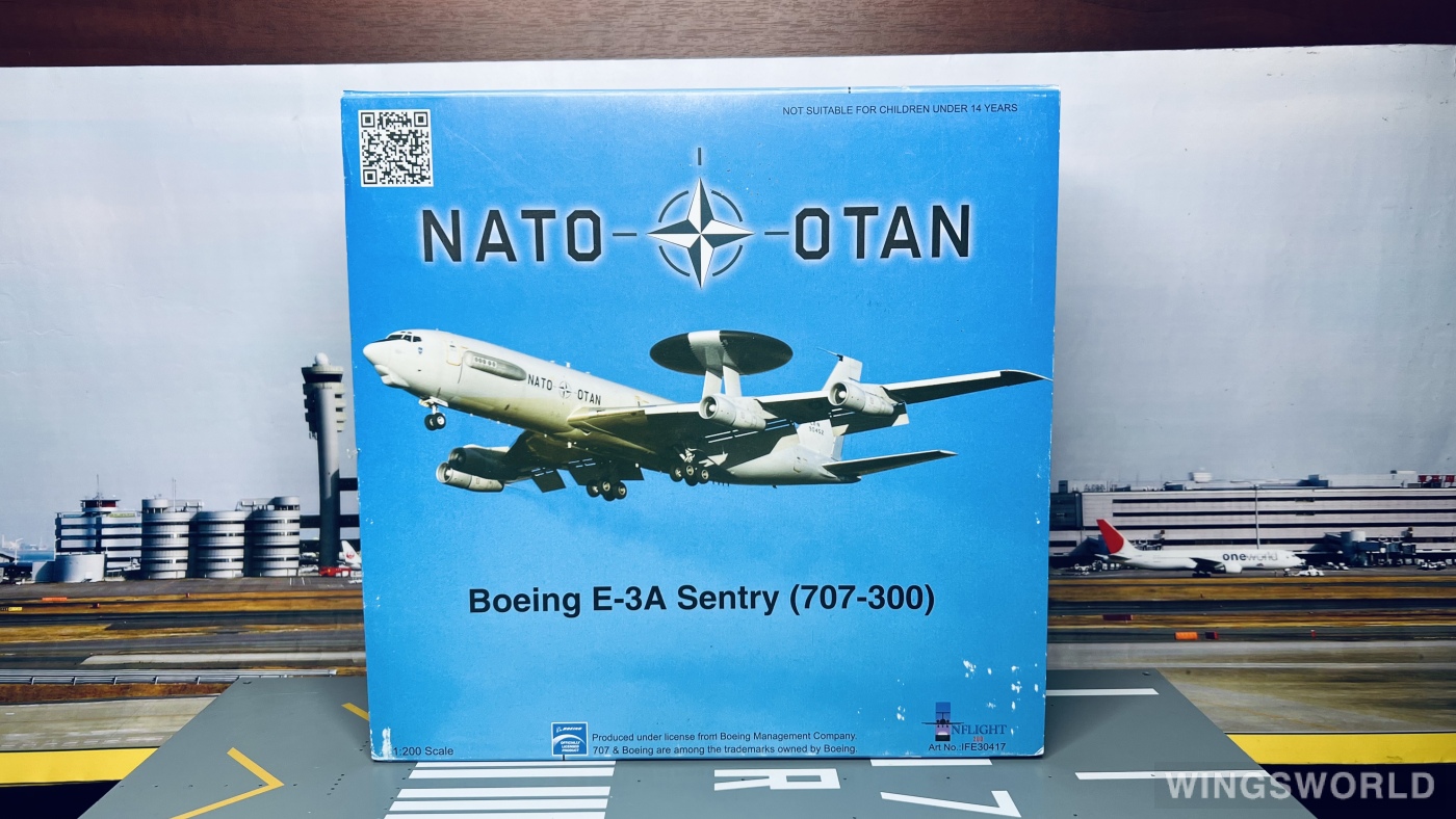 Inflight200 1:200 IFE30417 NATO 北约组织 Boeing E-3 LX-N90452