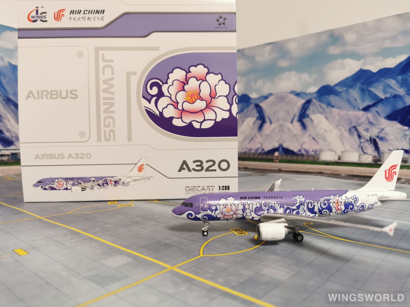 JC Wings 1:200 LH2358 Air China 中国国际航空 Airbus A320 B-2376