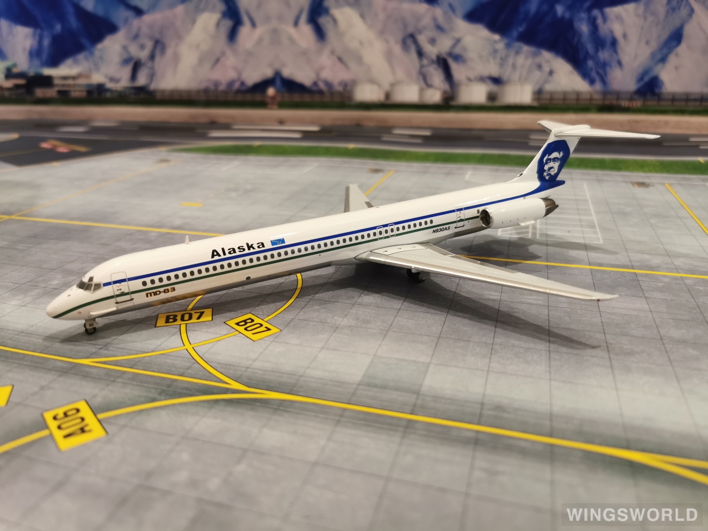 JC Wings 1:200 VL002A Alaska Airlines 阿拉斯加航空 McDonnell Douglas MD-83 N930AS