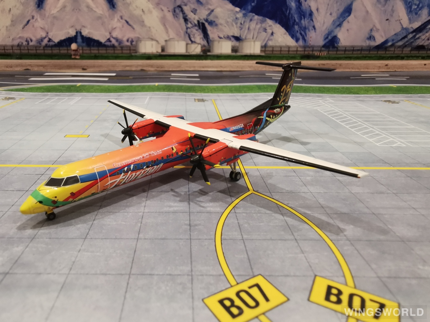 Jet-X 1:200 RSM420 Horizon Air 地平线航空 Bombardier Dash 8-400 N425QX