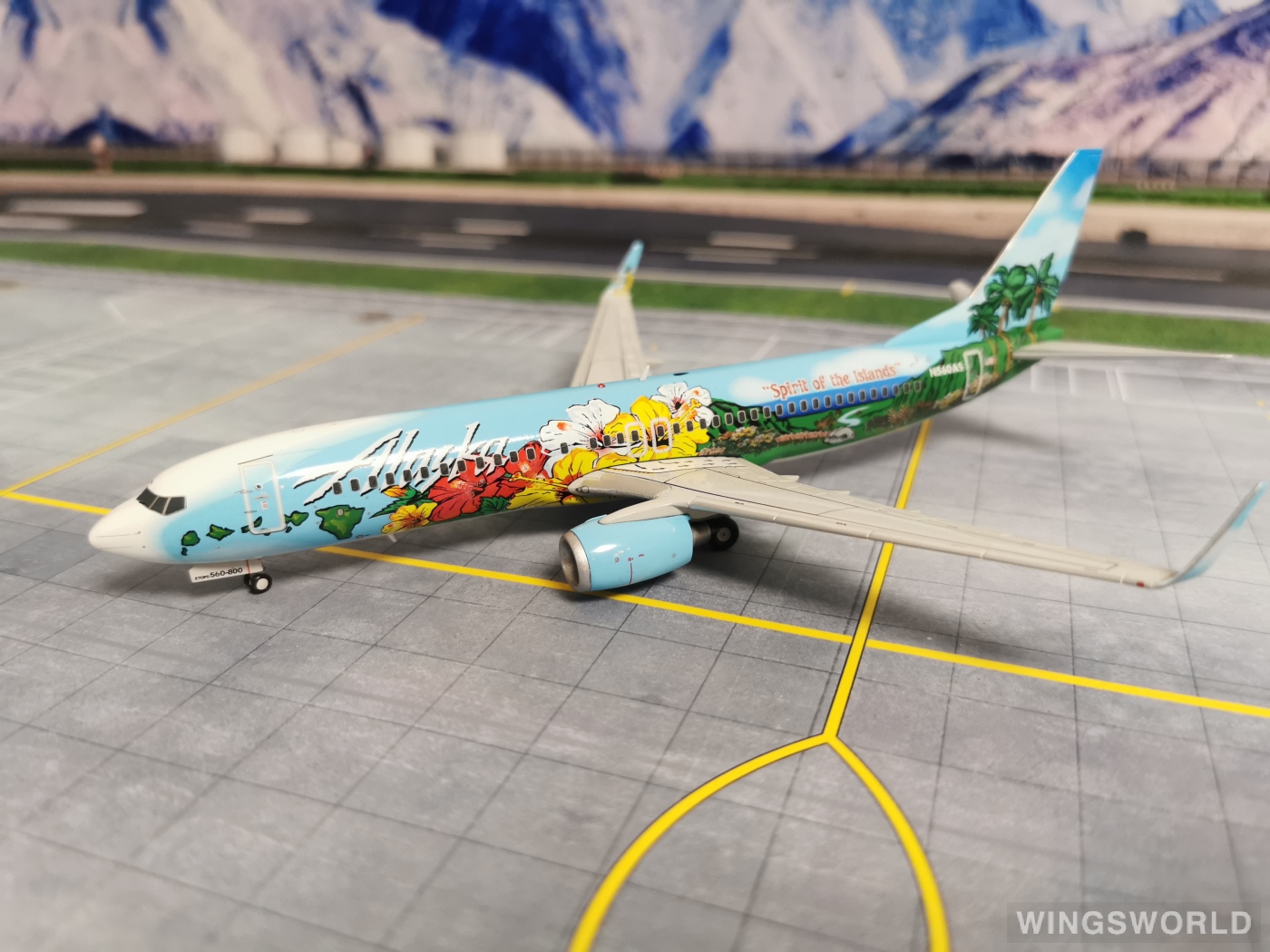 Geminijets 1:200 G2ASA399 Alaska Airlines 阿拉斯加航空 Boeing 737-800 N560AS