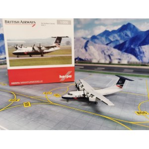 British Airways 英国航空 de Havilland Canada Dash 7 G-BRYD  558112 Herpa 1:200
