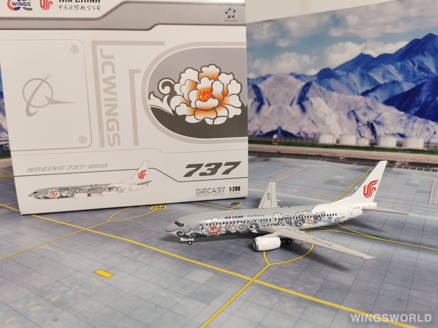 JC Wings 1:200 LH2359 Air China 中国国际航空 Boeing 737-800 B-5176