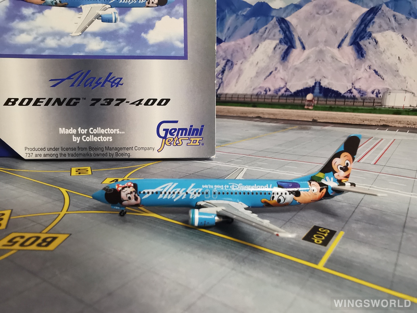 Geminijets 1:400 GJASA445 Alaska Airlines 阿拉斯加航空 Boeing 737-400 N784AS