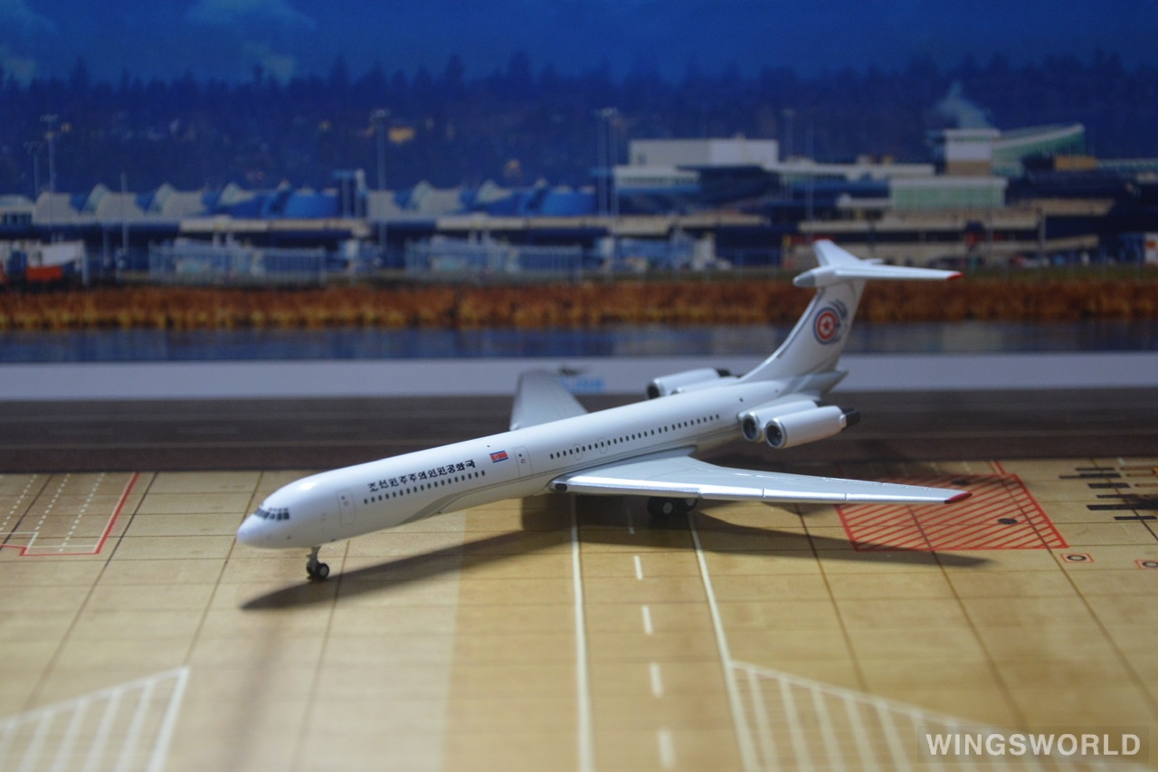 JC Wings 1:400 EW462M001 Air Koryo 朝鲜高丽航空 Ilyushin Il-62 P-618