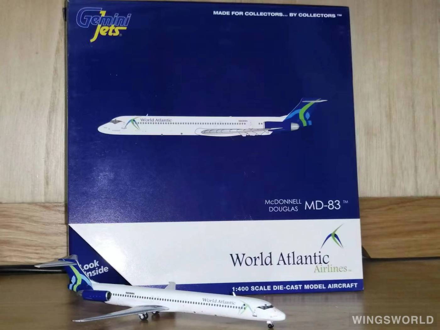 Geminijets 1:400 GJWST2007 World Atlantic Airlines McDonnell Douglas MD-83 N808WA