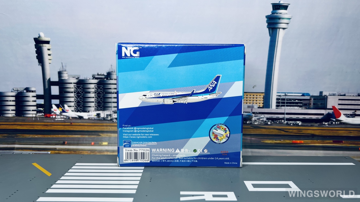 NGmodels 1:400 NG77026 ANA 全日空 Boeing 737-700 JA06AN