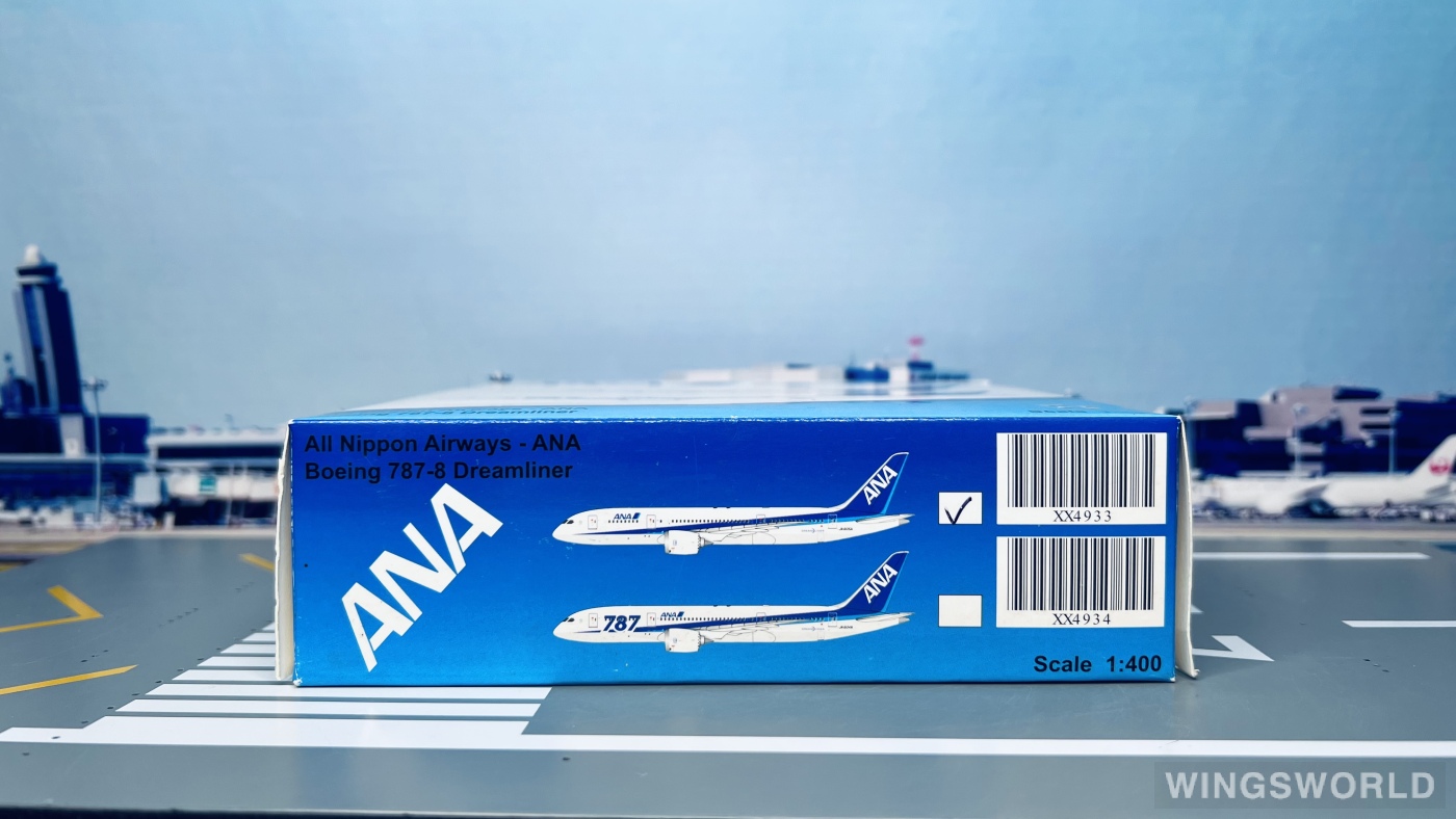 JC Wings 1:400 XX4933 ANA 全日空 Boeing 787-8 JA805A