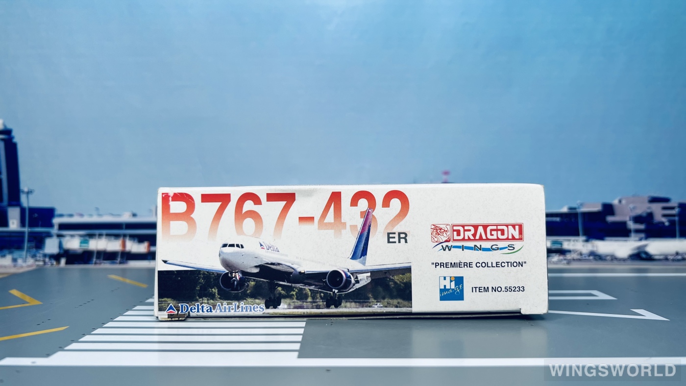 Dragon Models 1:400 55233 Delta Air Lines 达美航空 Boeing 767-400 N832MH
