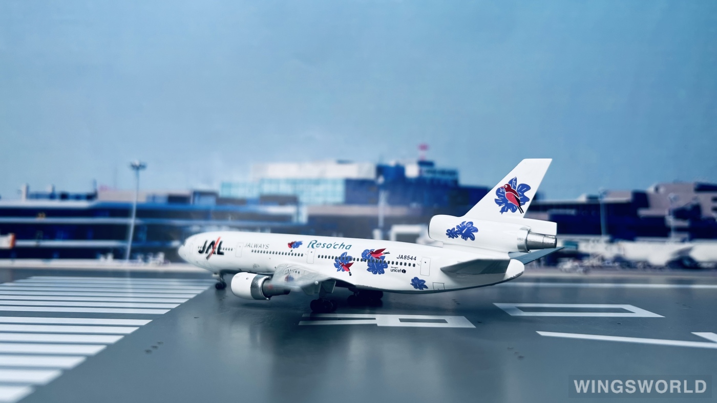 AeroClassics 1:400 AC4JA8544B Japan Airlines 日本航空 McDonnell Douglas DC-10 JA8544