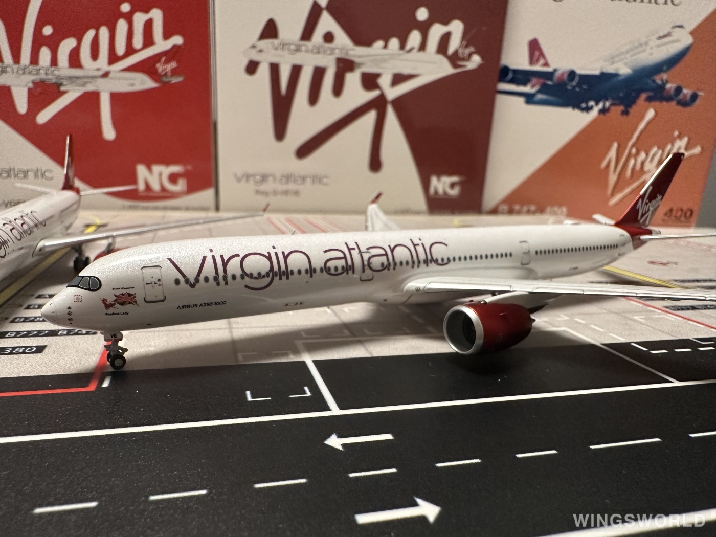NGmodels 1:400 NG57002 Virgin Atlantic Airways 维珍航空 Airbus A350-1000 G-VEVE