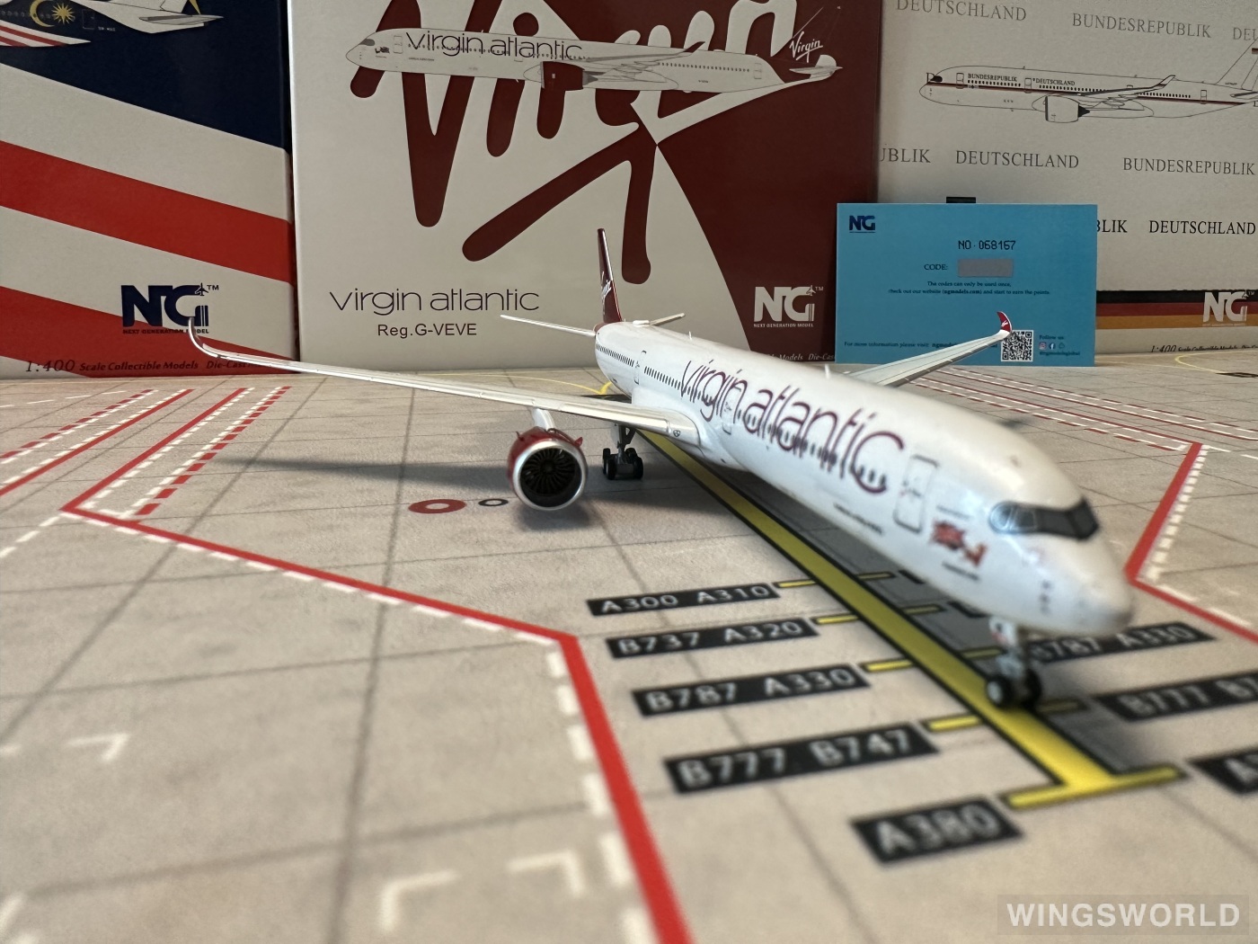 NGmodels 1:400 NG57002 Virgin Atlantic Airways 维珍航空 Airbus A350-1000 G-VEVE