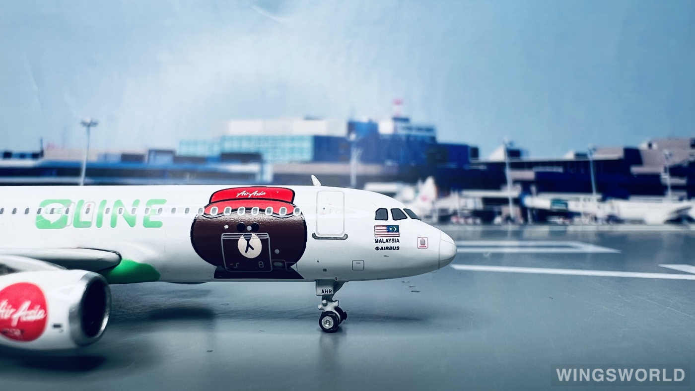 Phoenix 1:400 PH11098 AirAsia 亚洲航空 Airbus A320 9M-AHR
