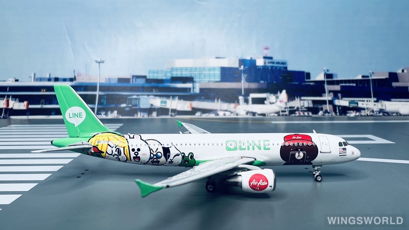 Phoenix 1:400 PH11098 AirAsia 亚洲航空 Airbus A320 9M-AHR