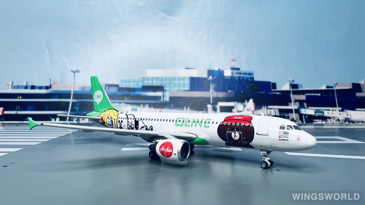 Phoenix 1:400 PH11098 AirAsia 亚洲航空 Airbus A320 9M-AHR