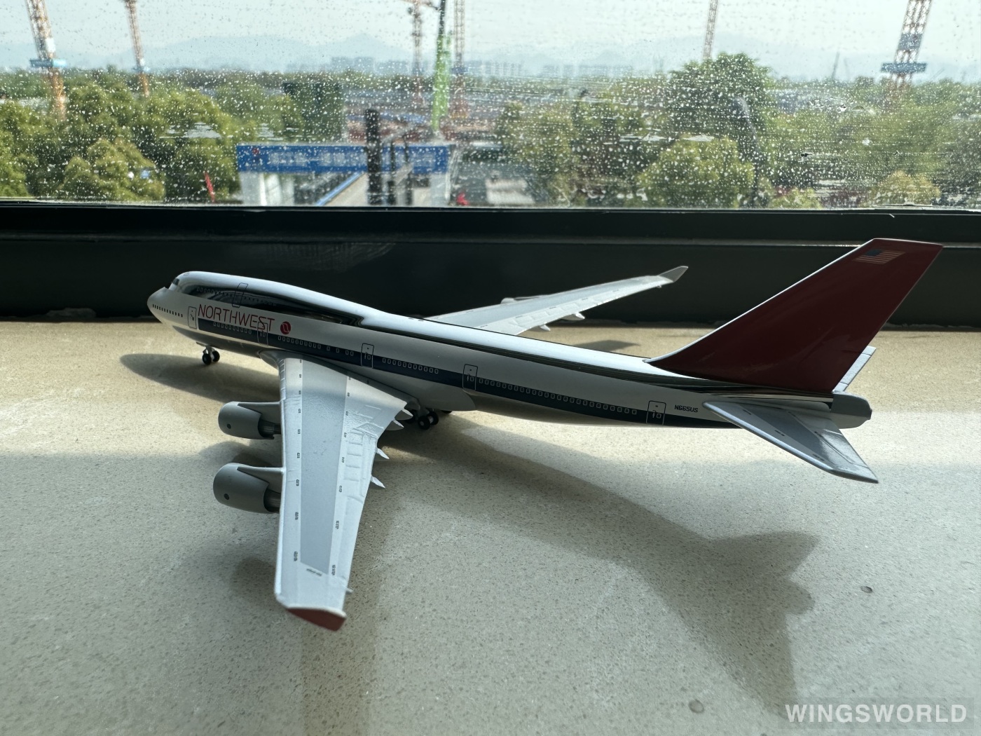 Big Bird 1:400 BB4-2003-06B Northwest Airlines 美国西北航空 Boeing 747-400 N665US