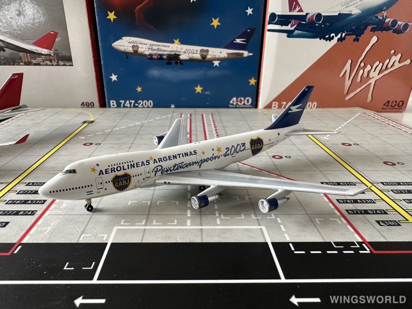 Big Bird 1:400 2004-004 Aerolíneas Argentinas 阿根廷航空 Boeing 747-200 LV-OOZ