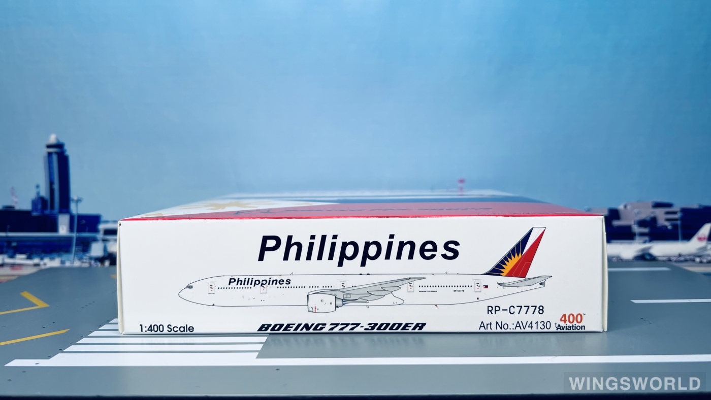 Aviation400 1:400 AV4130 Philippine Airlines 菲律宾航空 Boeing 777-300ER RP-C7778