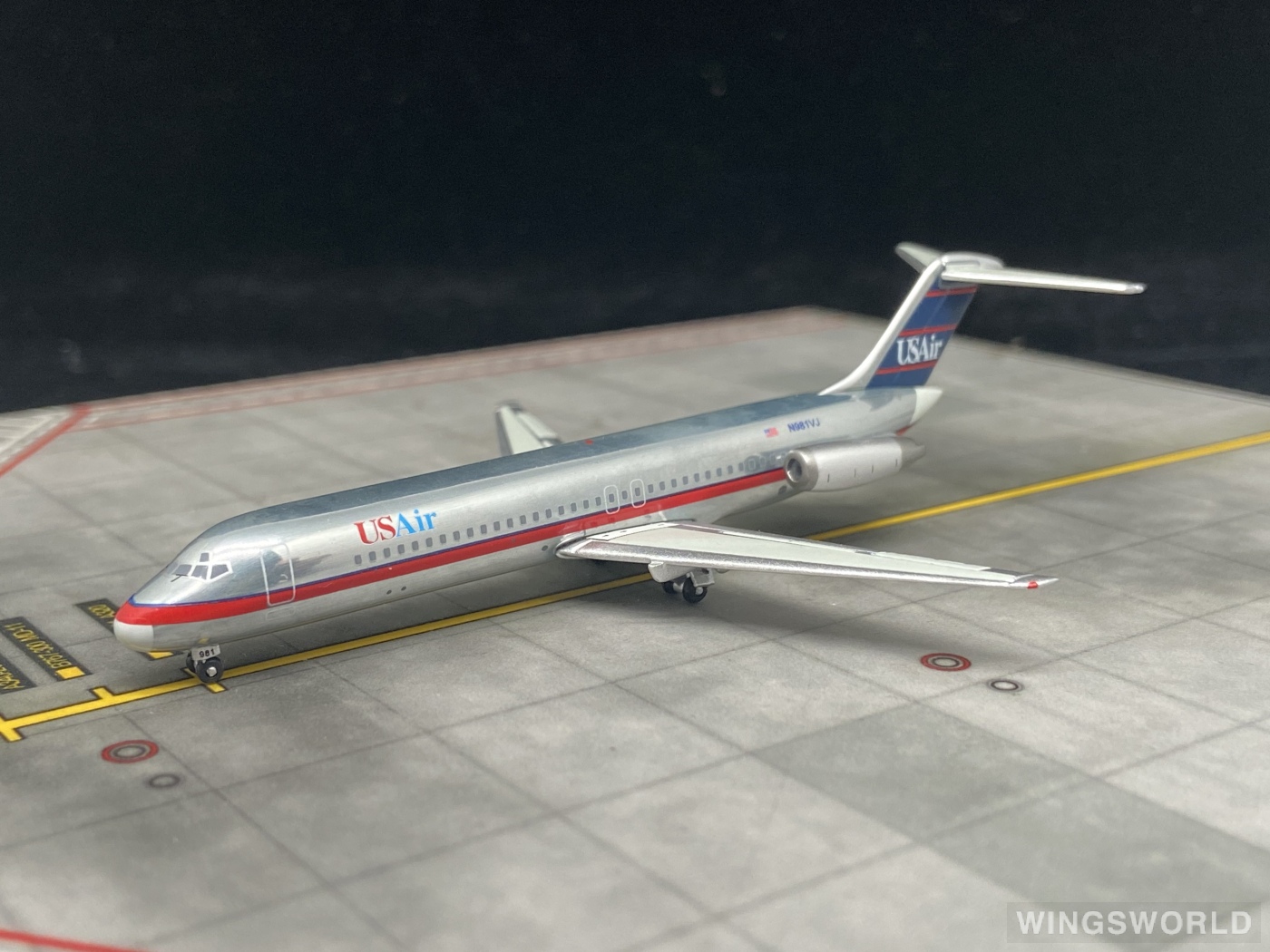 netmodels@ 1:400 NETN981VJ US Airways 全美航空 McDonnell Douglas DC-9 N981VJ