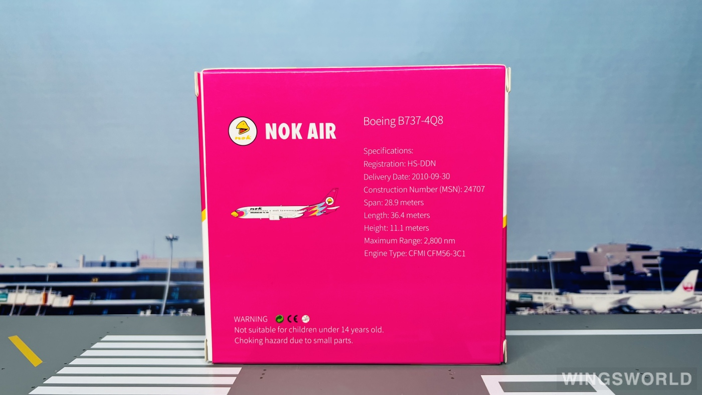 Pandamodel 1:400 M4DD734A Nok Air 皇雀航空 Boeing 737-400 HS-DDN