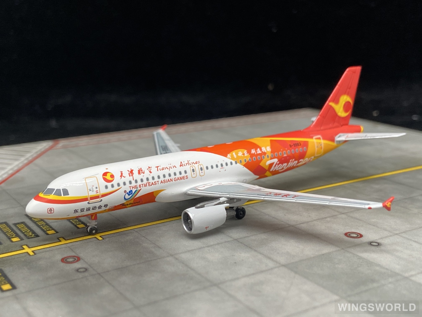 Skywings 1:400 SKY-PM-030 Tianjin Airlines 天津航空 Airbus A320 B-9963