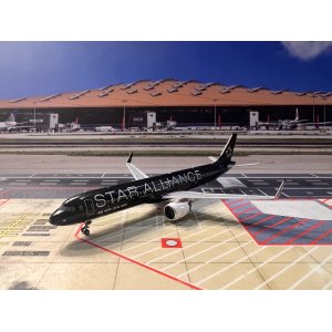 Air New Zealand 新西兰航空 Airbus A321neo ZK-OYB STAR ALLIANCE 星空联盟 纯黑涂装 NG13056 NGmodels 1:400