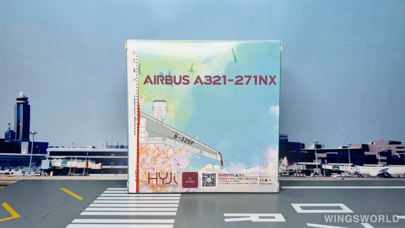 HYJLwings 1:400 HY210075 Sichuan Airlines 四川航空 Airbus A321neo B-325F
