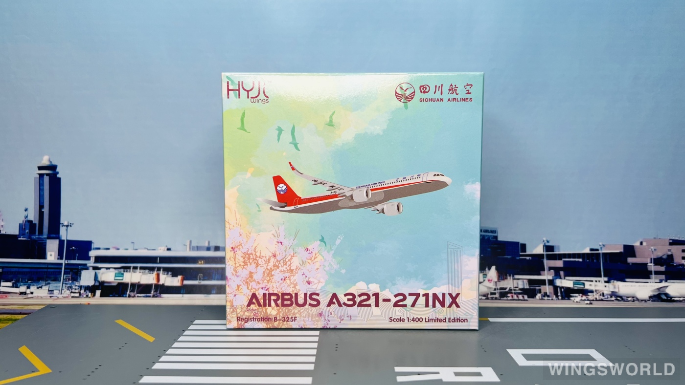HYJLwings 1:400 HY210075 Sichuan Airlines 四川航空 Airbus A321neo B-325F