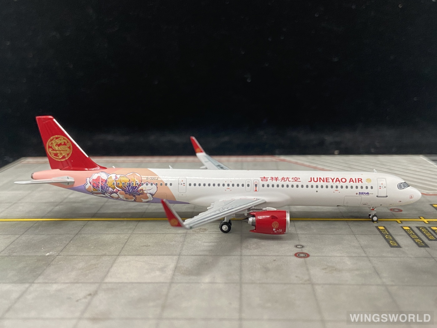 HYJLwings 1:400 HY210085 Juneyao Airlines 吉祥航空 Airbus A321neo B-32CJ