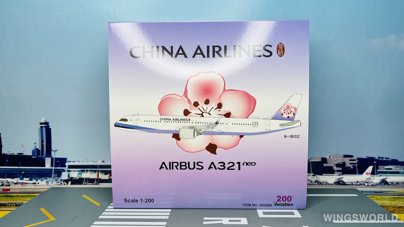 Aviation200 1:200 AV2066 China Airlines 中华航空 Airbus A321neo B-18102
