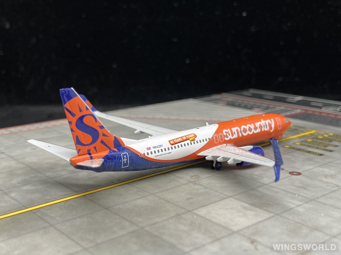 Geminijets 1:400 GJSCX1960 Sun Country Airlines 太阳城航空 Boeing 737-800 N842SY