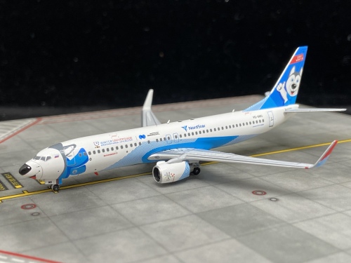 NordStar 北星航空 Boeing 737-800 VQ-BNG 哈士奇涂装 PMVQBNG Pandamodel 1:400