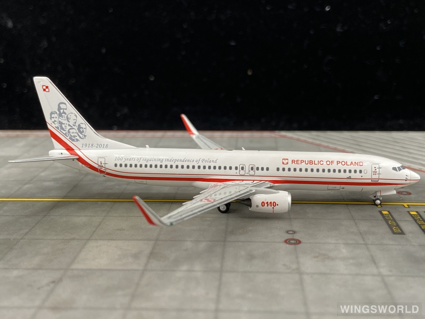 NGmodels 1:400 NG58028 Polish Air Force 波兰空军 Boeing 737-800 0110
