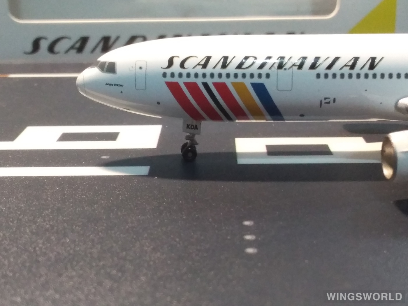 Witty 1:400 WT4DC1006 SAS 北欧航空 McDonnell Douglas DC-10 OY-KDA