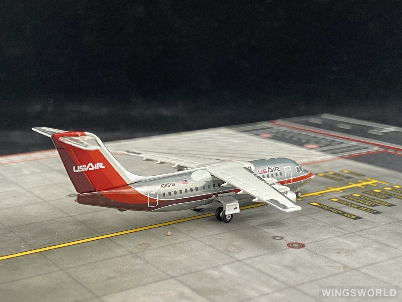 Geminijets 1:400 BAe 146 USAir GJUSA762 N166US 的照片 作者:图波列夫飞行大队 - 飞机模型世界资料库