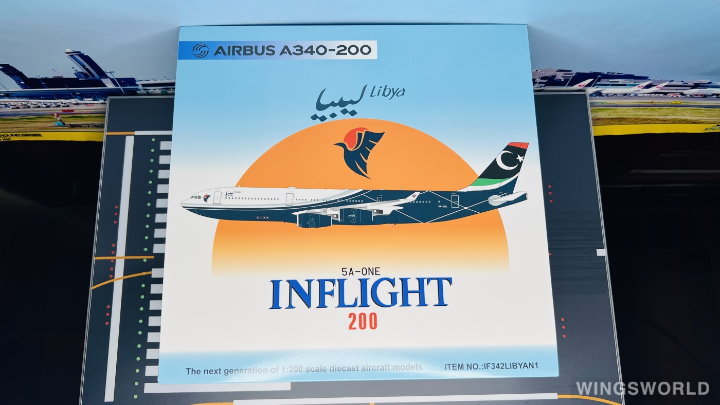 Inflight200 1:200 IF342LIBYAN1 Libya Government 利比亚政府 Airbus A340-200 5A-ONE